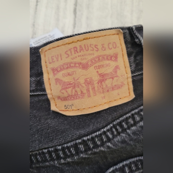 Levi's 501 Original Fit High-Rise Women's Jean Shorts Size 27 - Picture 14 of 16